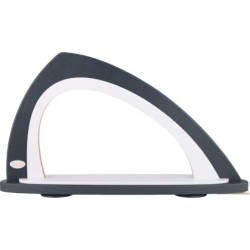 Leerbogen asymmetrisch grau/weiß - 52x29,7 cm