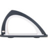 Leerbogen asymmetrisch grau/weiß - 52x29,7 cm