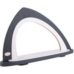 Leerbogen asymmetrisch grau/weiß - 52x29,7 cm