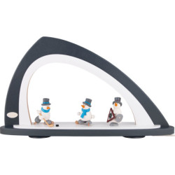 Leerbogen asymmetrisch grau/weiß - 52x29,7 cm