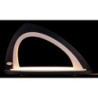 Leerbogen asymmetrisch grau/weiß - 52x29,7 cm