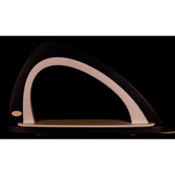 Leerbogen asymmetrisch grau/weiß - 52x29,7 cm