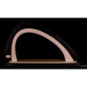 Light Arch without Figurines - Asymmetrical Grey/White - 52x29,7 cm / 20.5x11.7 inch