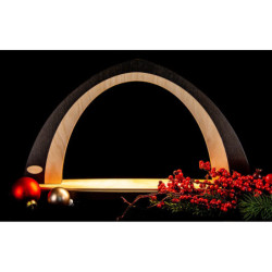Light Arch without Figurines - Brown/Natural - 52x29,7 cm / 20.5x11.7 inch