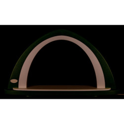 Light Arch without Figurines - Green/White - 52x29,7 cm / 20.5x11.7 inch
