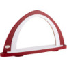 Light Arch without Figurines - Bordeaux/White - 52x29,7 cm / 20.5x11.7 inch