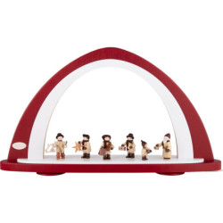 Leerbogen bordeaux/weiß - 52x29,7 cm