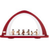 Leerbogen bordeaux/weiß - 52x29,7 cm