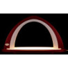 Light Arch without Figurines - Bordeaux/White - 52x29,7 cm / 20.5x11.7 inch