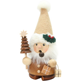 Räuchermännchen Weihnachtsmann natur - 14 cm