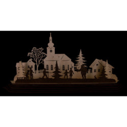 Handicraft Set - Tea Light Holder - Magic of Christmas - 57x25,5 cm / 22.4x10 inch
