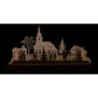 Handicraft Set - Tea Light Holder - Magic of Christmas - 57x25,5 cm / 22.4x10 inch