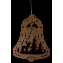 Window Picture Bell "Forest" - 22,5x28,5x5 cm / 8.6x11.2x2 inch