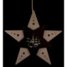 Window Picture Star "Church of Seiffen" White/Brown - 30,5x29x6 cm / 12x11.4x2.4 inch