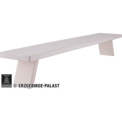 Schwibbogenbank breit weiß - 70x11x13 cm