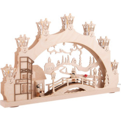 Candle Arch -  "Winter Child Ore Mountains" - 52x32x6 cm / 20.5x12.6x2.4 inch