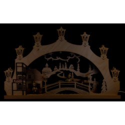 Candle Arch -  "Winter Child Ore Mountains" - 52x32x6 cm / 20.5x12.6x2.4 inch
