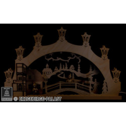 Candle Arch -  "Winter Child Ore Mountains" - 52x32x6 cm / 20.5x12.6x2.4 inch