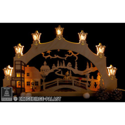 Candle Arch -  "Winter Child Ore Mountains" - 52x32x6 cm / 20.5x12.6x2.4 inch