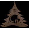 Window Picture - Fir Tree "Winter Fun" - 28,5 cm / 11.2 inch