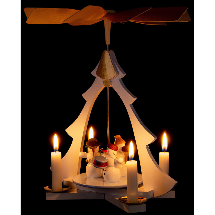 1-Tier Pyramid - Snowman Orchestra - 28 cm / 11 inch