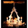 1-Tier Pyramid - Snowman Orchestra - 28 cm / 11 inch