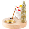 Candle Holder - Snowman Ice Hockey Player - 10 cm / 3.9 inch