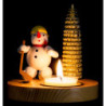 Candle Holder - Snowman Ice Hockey Player - 10 cm / 3.9 inch