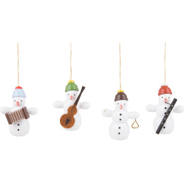 Tree Ornament Snowman Quartet - 6 cm / 2.4 inch