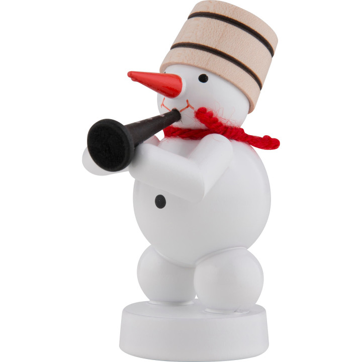Snowman-Musician with Clarinet - 8 cm / 3 inch