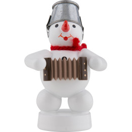 Snowman-Musician with Accordion - 8 cm / 3 inch