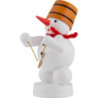 Schneemann Musikant mit Triangel - 8 cm