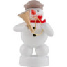 Schneemann Musikant mit Fanfare - 8 cm