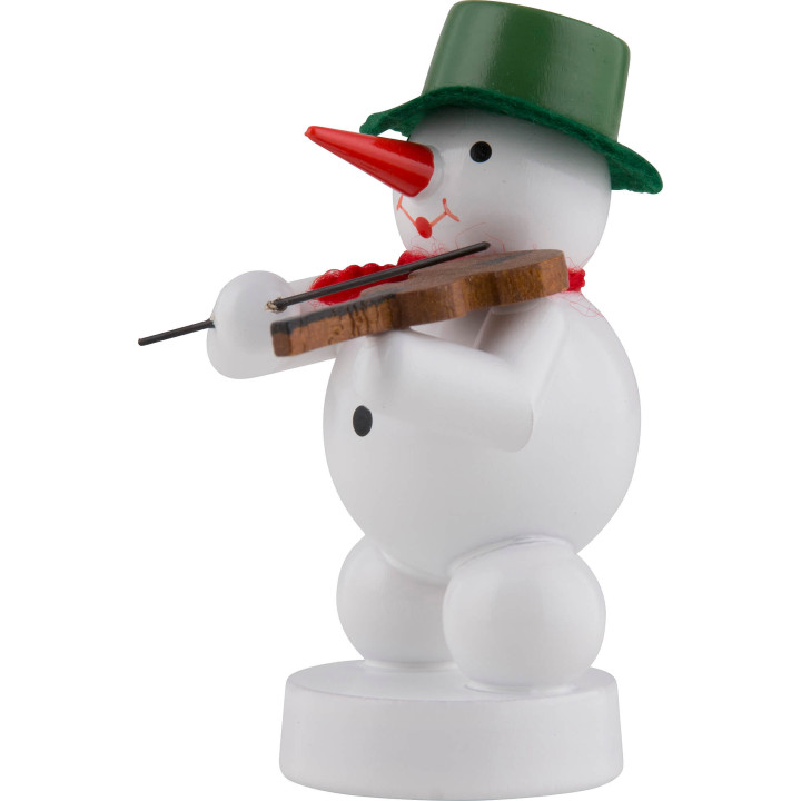 Snowman Musician with Violin - 8 cm / 3 inch
