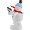 Snowman Musician with Harmonica - 8 cm / 3 inch