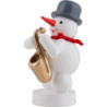 Schneemann Musikant mit Saxophon - 8 cm
