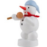 Schneemann Sänger mit Mikrophon - 8 cm