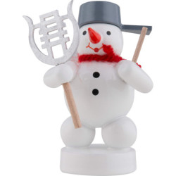 Schneemann Musikant mit Lyra - 8 cm