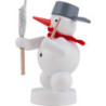 Schneemann Musikant mit Lyra - 8 cm