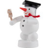 Schneemann Musikant mit Ratsche - 8 cm