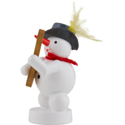 Schneemann Musikant mit Banjo - 8 cm