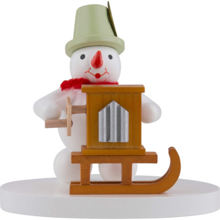 Snowman Organ Grinder - 8 cm / 3 inch