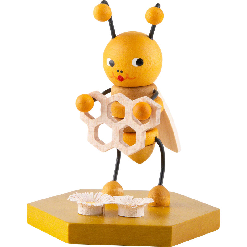 Biene mit Honigwabe - 8 cm