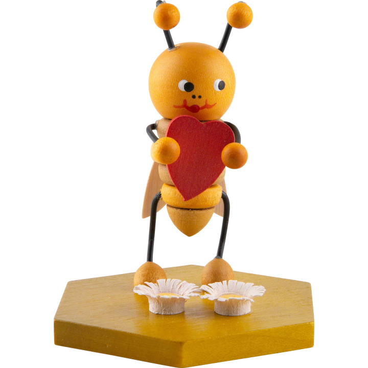 Bee with Heart - 8 cm / 3.1 inch