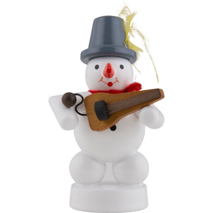 Snowman Musician with Symphonia - 8 cm / 3 inch