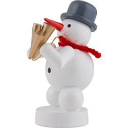 Snowman Musician with Schawm - 8 cm / 3 inch