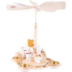 1-stöckige Pyramide Schneemann-Weihnachtsbäckerei mit Räucher-Backofen - 27 cm