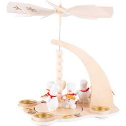 1-stöckige Pyramide Schneemann-Weihnachtsbäckerei mit Räucher-Backofen - 27 cm