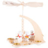 1-Tier Pyramid - Snowman Bakery with Smoking Oven - 27 cm / 10.6 inch