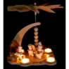 1-stöckige Pyramide Schneemann-Weihnachtsbäckerei mit Räucher-Backofen - 27 cm
